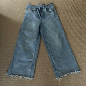 Women's Blue Wide-Leg Jeans